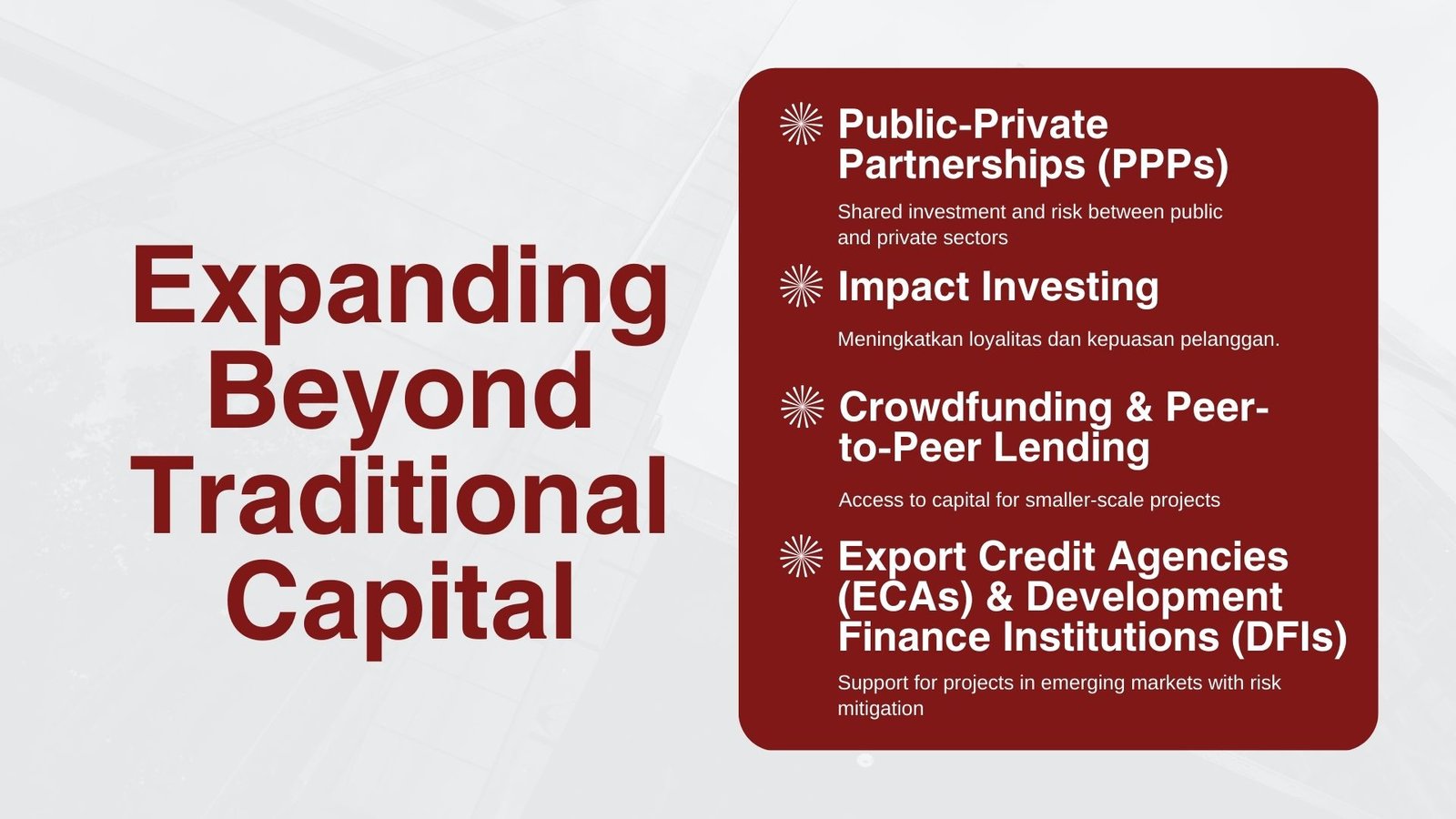 Understanding Financing Structures and Capital Sources for Infrastructure Projects
