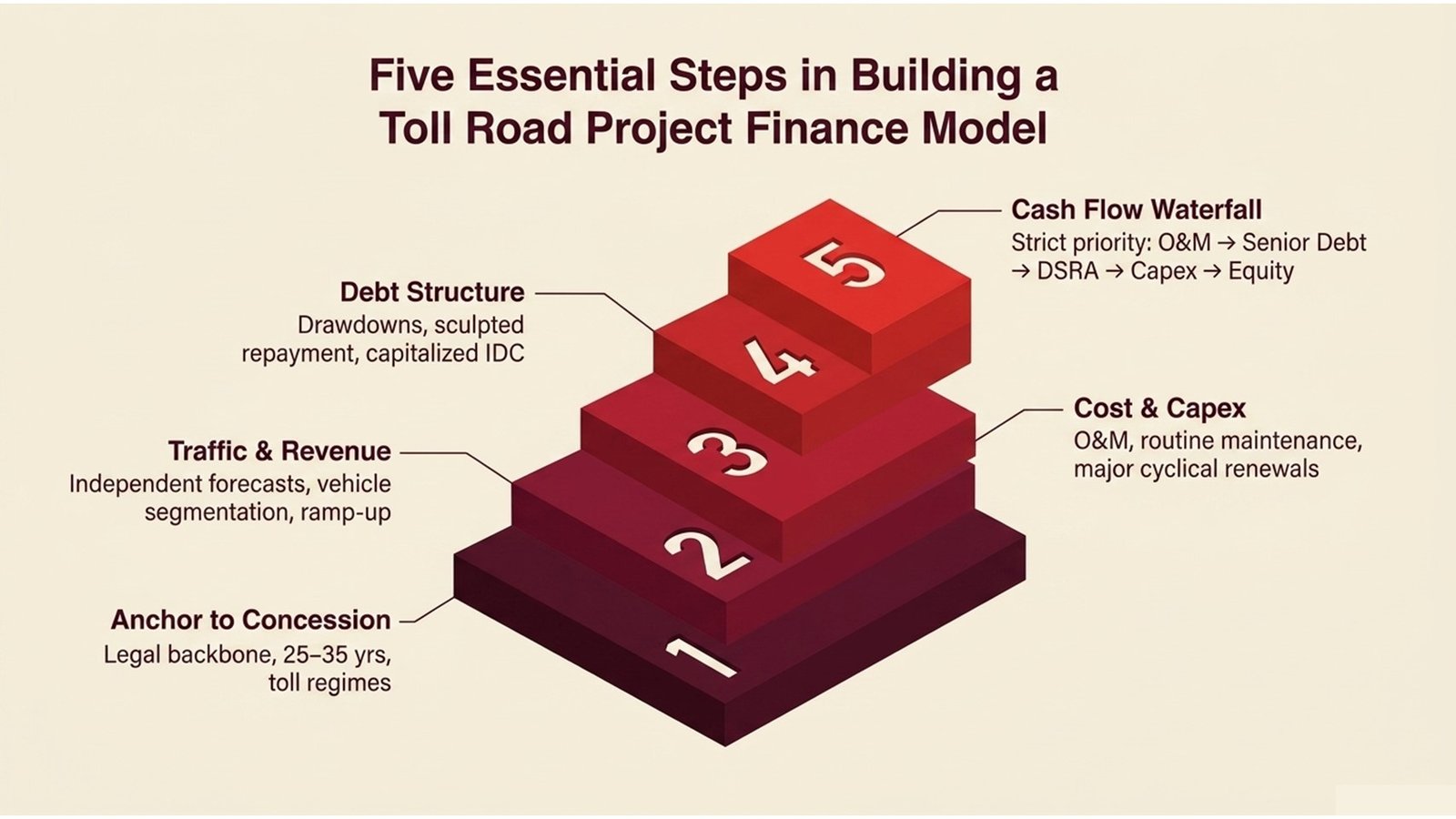 Toll Road Project Finance Modeling